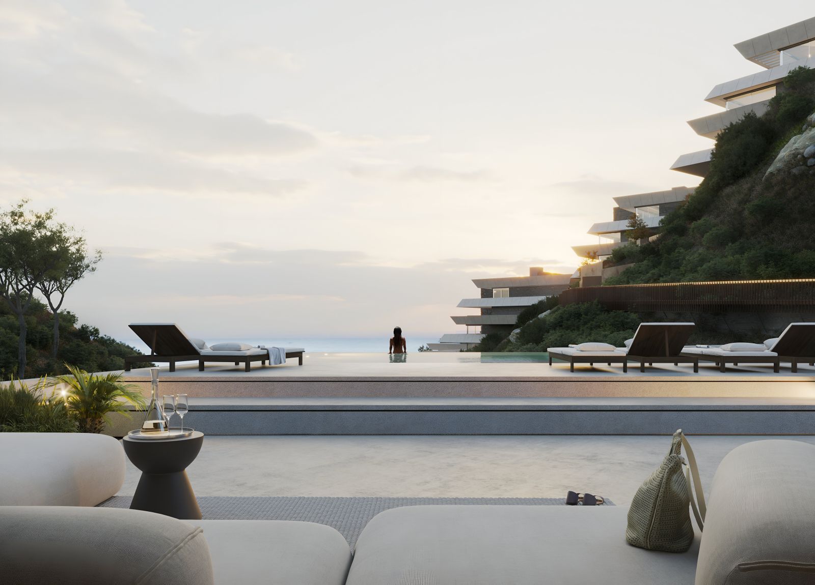 02 infinity pool with modern luxury view